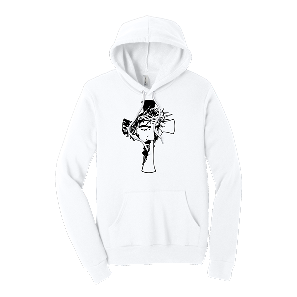 Crowned Cross - White