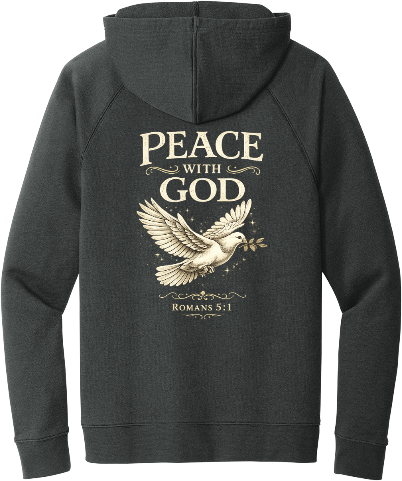 Peace With God Romans 5:1 - Charcoal Grey