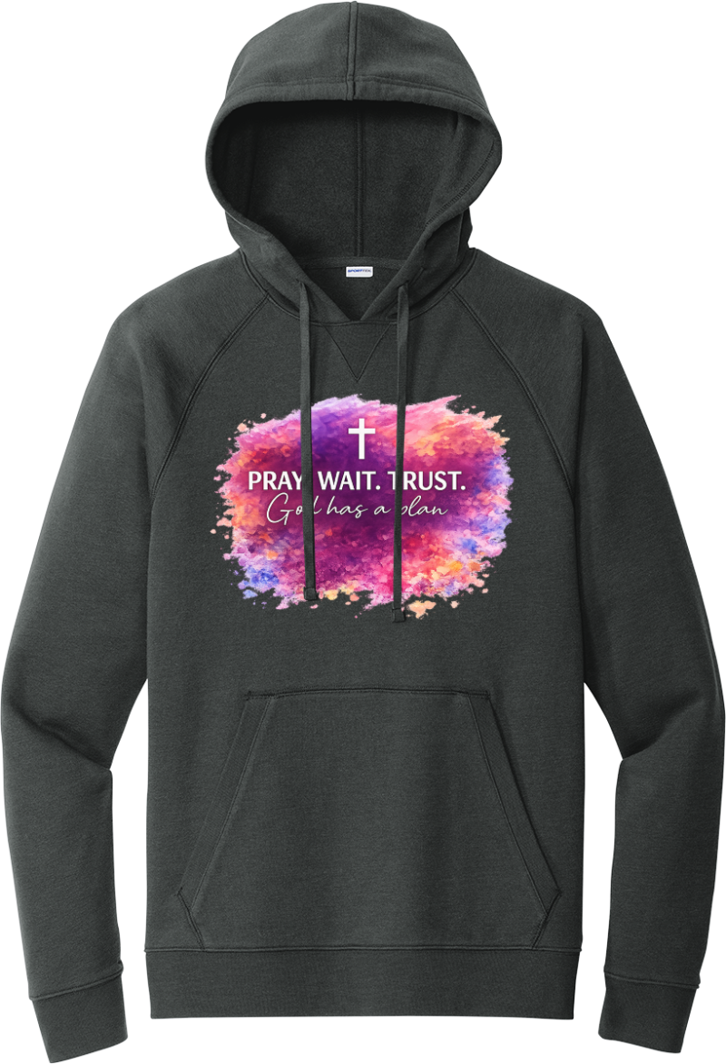 Pray Wait Trust - Charcoal Grey