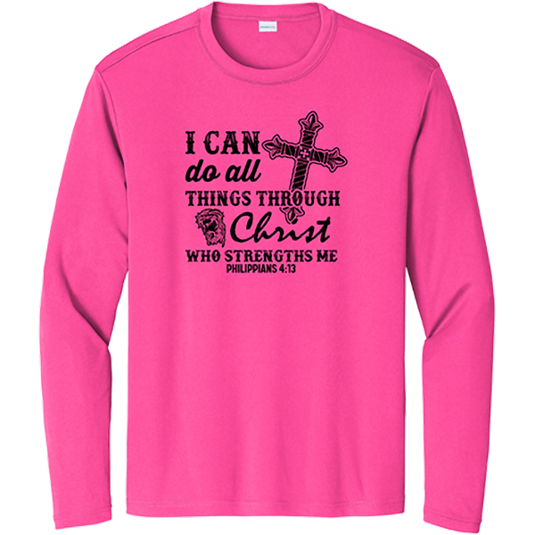 I Can Do All Things Through Christ - Neon Pink