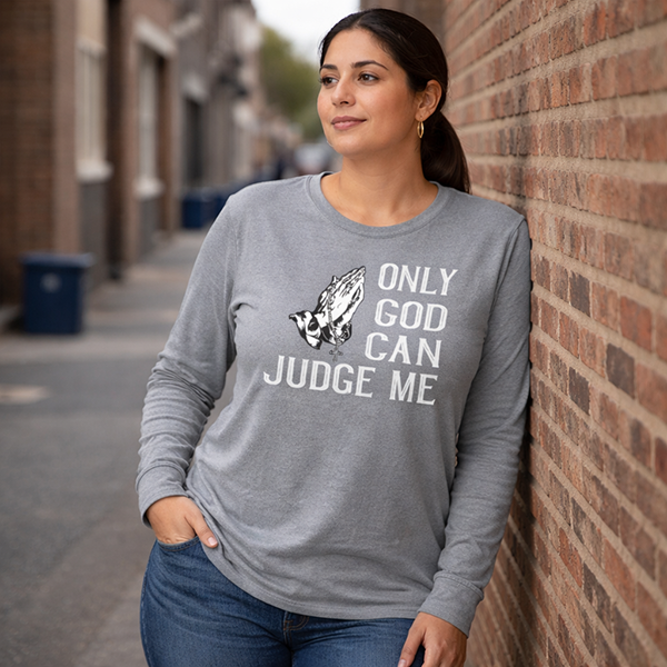 Only God Can Judge Me - Grey Concrete Heather