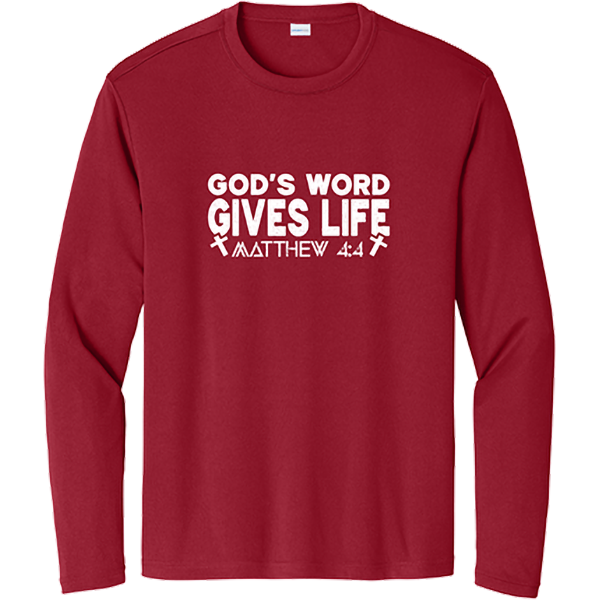 God’s Word Gives Life - Deep Red