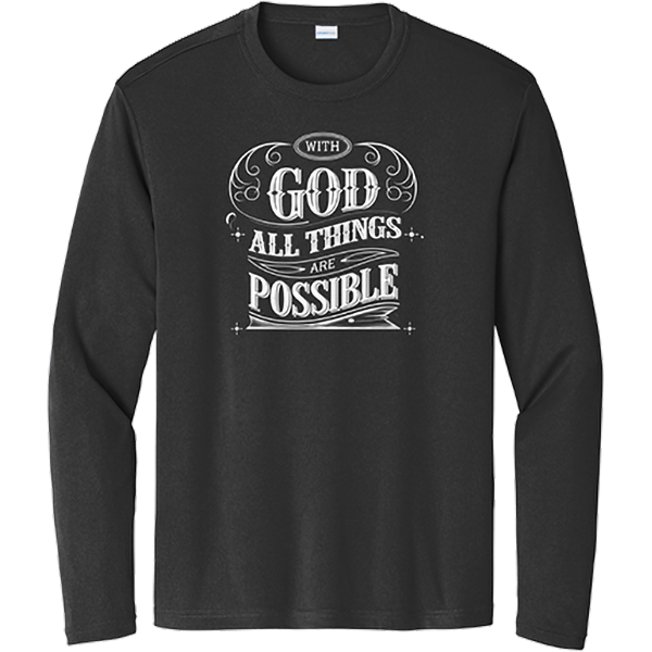 With God All Things Possible - Black