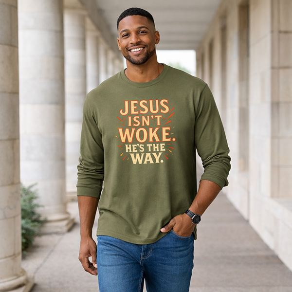 Jesus Isn’t Woke, He’s the Way - Olive Drab Green
