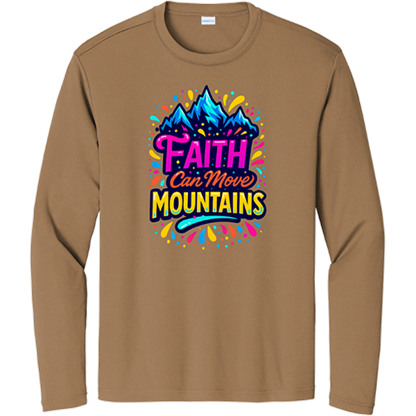 Faith Can Move Mountains - Woodland Brown