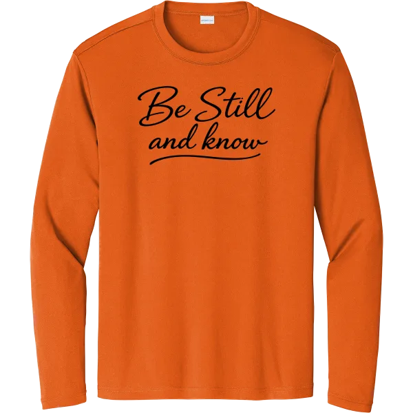 Be Still and Know - Deep Orange