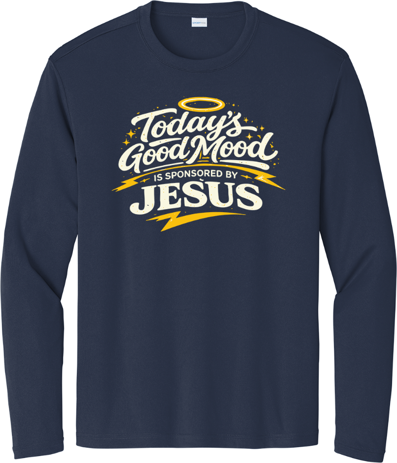 Jesus Sponsored My Good Mood - True Navy