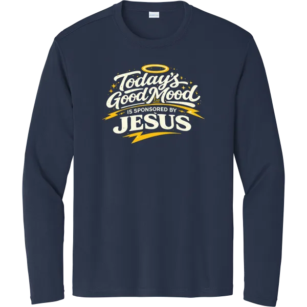 Jesus Sponsored My Good Mood - True Navy