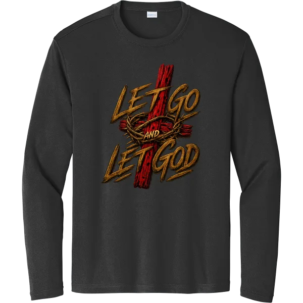 Let Go Let God Cross - Black
