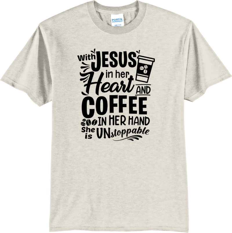 Jesus Coffee Unstoppable - Oatmeal Heather