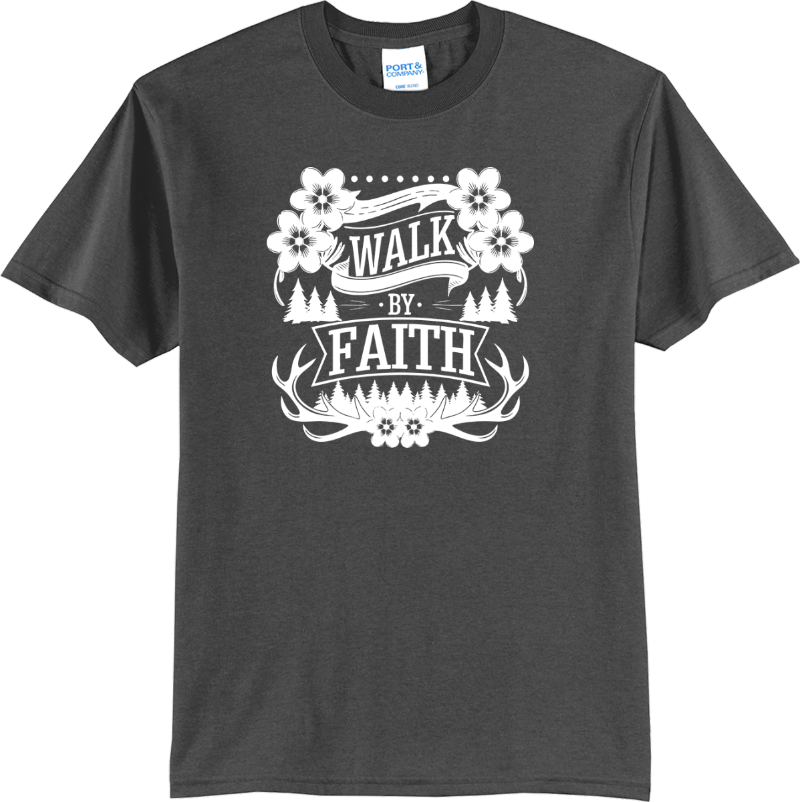 Walk by Faith - Charcoal