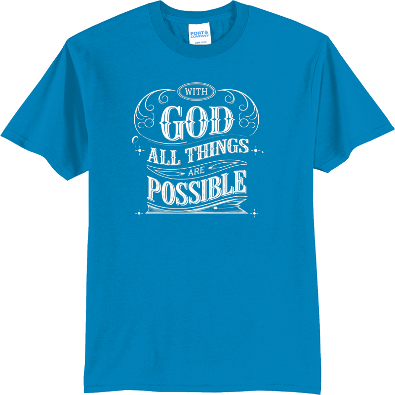 With God All Things Possible - Sapphire
