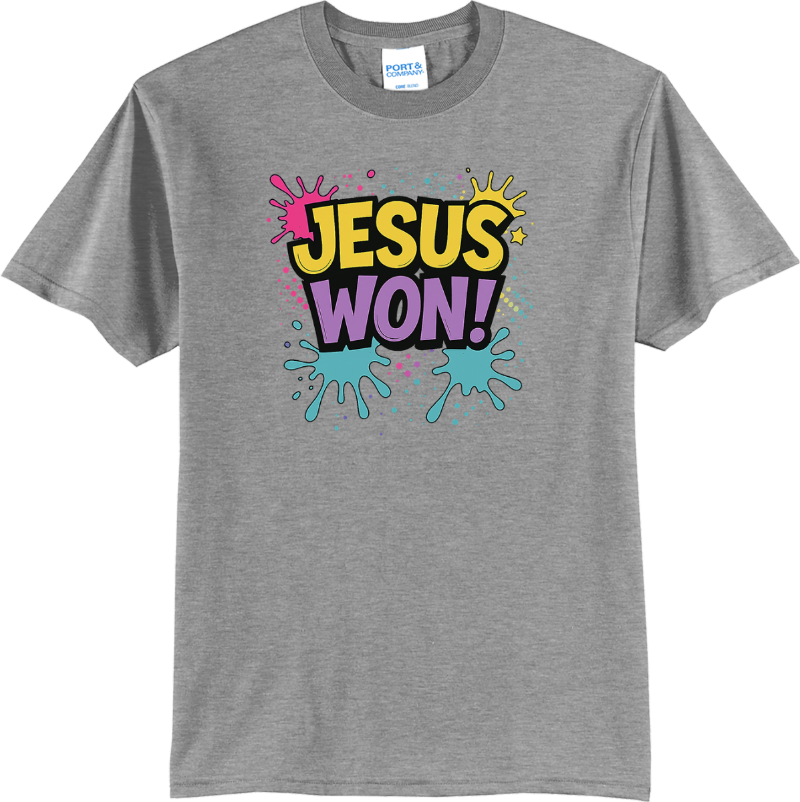 Jesus Won! - Athletic Heather