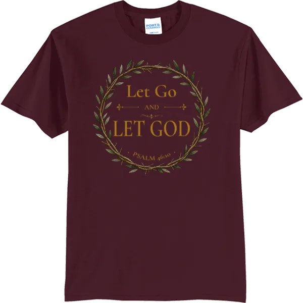 Let Go Let God Crown - Athletic Maroon