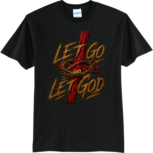 Let Go Let God Cross - Jet Black