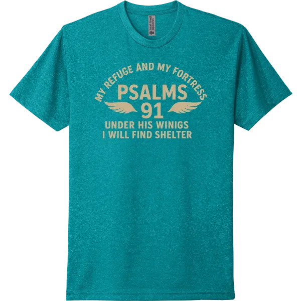 Under His Wings (Psalms 91) - Teal