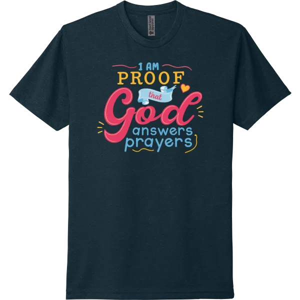 I Am Proof God Answers Prayers - Midnight Navy