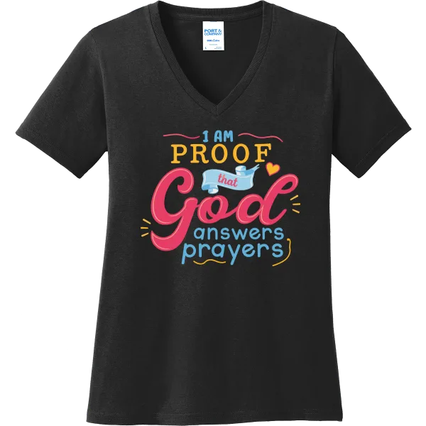 I Am Proof God Answers Prayers - jetBlack