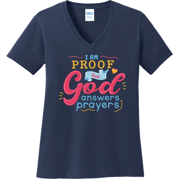 I Am Proof God Answers Prayers - navy