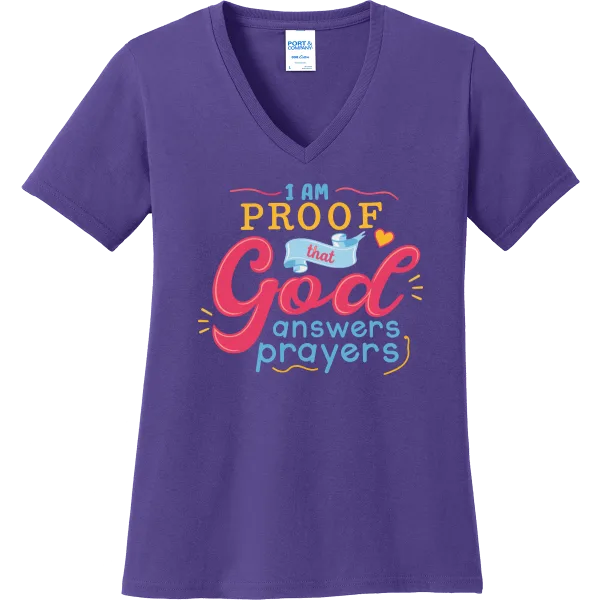 I Am Proof God Answers Prayers - purple