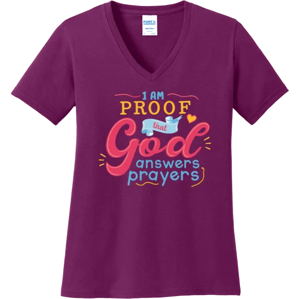 I Am Proof God Answers Prayers - raspberry