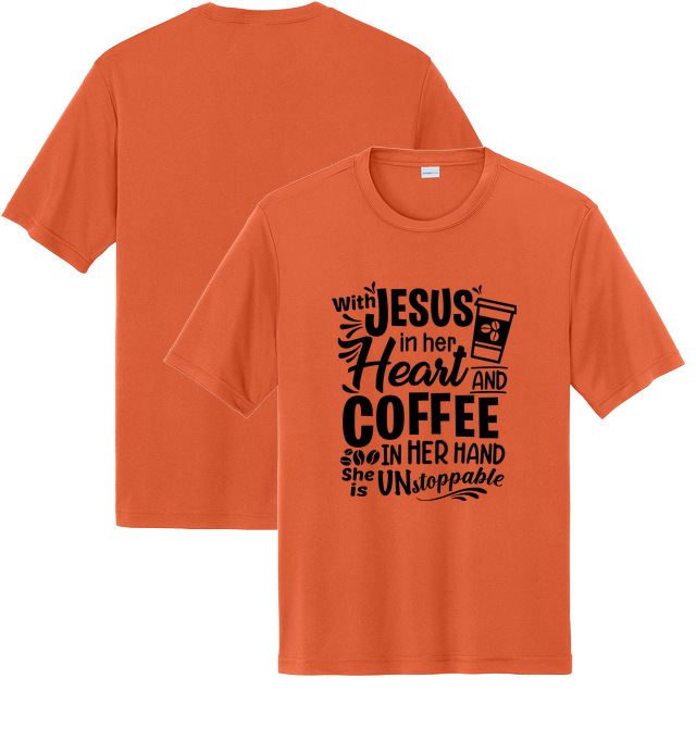 Performance Short Sleeve Tee for design 001007