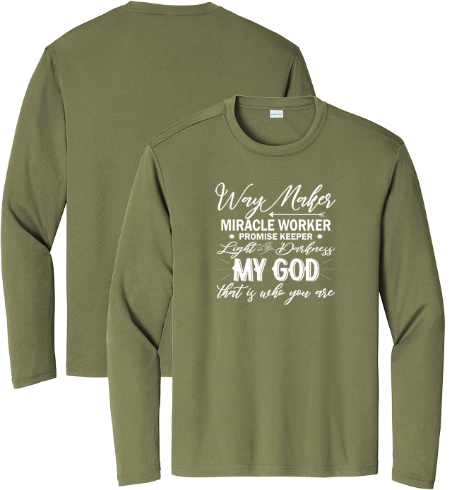 Long Sleeve Tee for design 001010