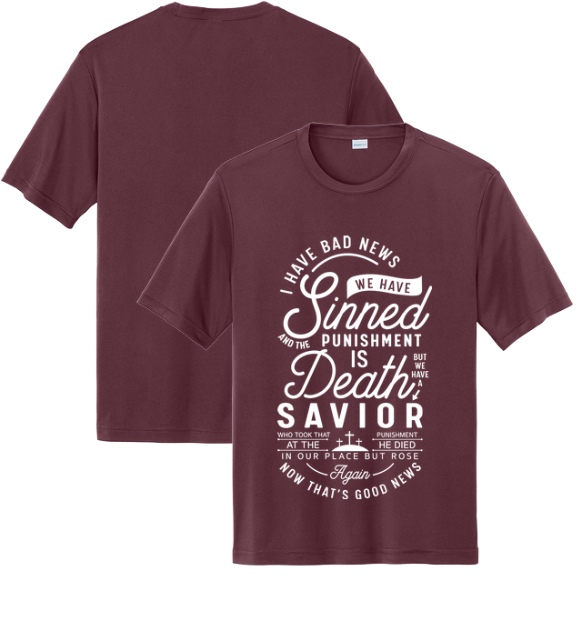 Performance Short Sleeve Tee for design 001014