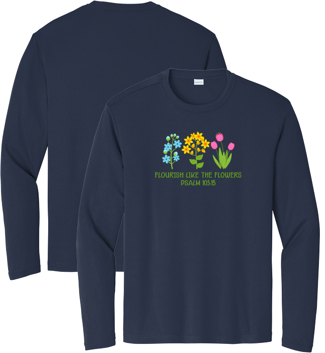 Long Sleeve Tee for design 001020