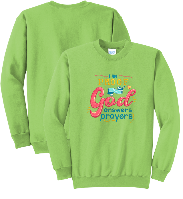 Crewneck Sweatshirt for design 001073